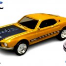 ������������������ HTF RARE KEYCHAIN GOLD FORD MUSTANG MACH 1 CUSTOM Ltd Ed.������GREAT GIFT������