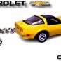 í ¼í¾í ½íº¦í ¼í¶ RARE KEY CHAIN 1980~82 YELLOW CHEVY CORVETTE C3 T-TOPS L82í ½í²NICE GIFTí ½í²