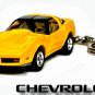 í ¼í¾í ½íº¦í ¼í¶ RARE KEY CHAIN 1980~82 YELLOW CHEVY CORVETTE C3 T-TOPS L82í ½í²NICE GIFTí ½í²
