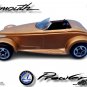 NICE RARE KEYCHAIN GOLD PLYMOUTH PROWLER CUSTOM Ltd Ed. GREAT GIFT
