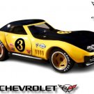 ������������������ RARE KEY CHAIN 1969/70 YELLOW BLACK CHEVY COPO CORVETTE C3������NICE GIFT������