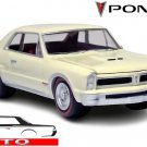 ������������������ RARE KEYCHAIN 65~66~67 WHITE PONTIAC GTO CUSTOM Ltd Ed.������GREAT GIFT���������