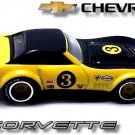 ������������������ RARE KEY CHAIN 69/70 YELLOW BLACK CHEVY COPO CORVETTE C3 ������GREAT GIFT������