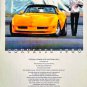 ������������������������ HTF TRADING CARD 1980 YELLOW CHEVY CORVETTE C3 T-TOP ������GREAT GIFT������