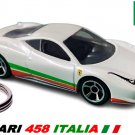 ������������������HTF NICE KEYCHAIN WHITE FERRARI 458 ITALIA CUSTOM Ltd Ed. ������GREAT GIFT������
