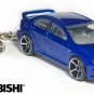 í ¼í¾ í ½í´´ í ¼í¶ HTF KEYCHAIN BLUE MITSUBISHI LANCER EVO X CUSTOM Ltd Ed.í ½í²NICE GIFTí ½í²