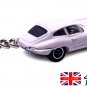 í ¼í¾í ½íº¦í ¼í¼VHTF RARE KEYCHAIN WHITE JAGUAR E-TYPE/XK-E CUSTOM Ltd Ed.í ½í²GREAT GIFTí ½í²
