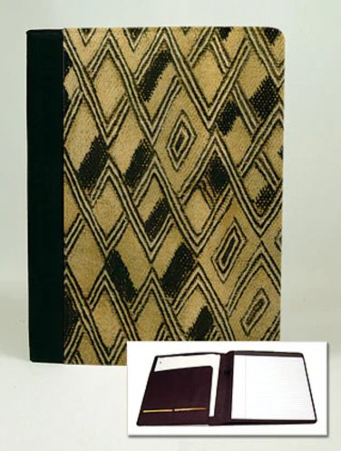 Kuba Cloth Padfolio Notebook