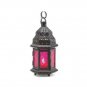 Dark Pink Glass Candle Lantern X662-15221