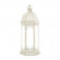Graceful Distressed White Large Lantern X662-10017450