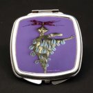 Akosua Gold Pin Dual Mirror Compact (African American Dual Mirror Compact)