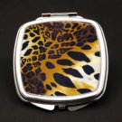 Cheetah Dual Mirror Compact (African American Dual Mirror Compact)