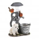 Little Pup And Water Pump Solar Light X662-10019085