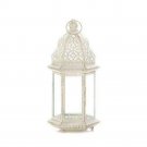 Sublime Distressed White Large Lantern X662-10017452