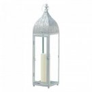 Large Silver Moroccan Style Lantern X662-10018512 Large Silver Moroccan Style Lantern X662-10018512