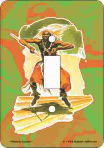 Watusi Dancer Switch Plate (African American Single Switch Plate)