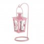 Pink Iron Railroad Hanging Lantern Pair X662-10017409