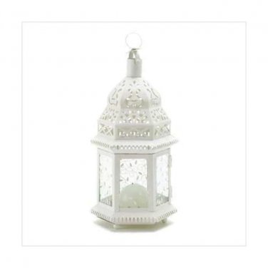 White Moroccan Lantern X662-38465
