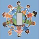 International Kids Switch Plate (African American Single Switch Plate)