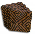 Mudcloth-Brown Coasters (African American Coasters)