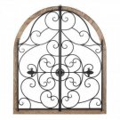 Arched Wood And Iron Wall Dcor X662-10019022