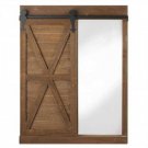 Chalkboard And Mirror With Barn Door X662-10019024