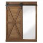 Chalkboard And Mirror With Barn Door X662-10019024