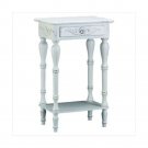 Carved White Side Table X662-34353