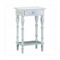 Carved White Side Table X662-34353