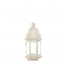Small Distressed White Lantern X662-10017451