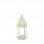 Small Distressed White Lantern X662-10017451