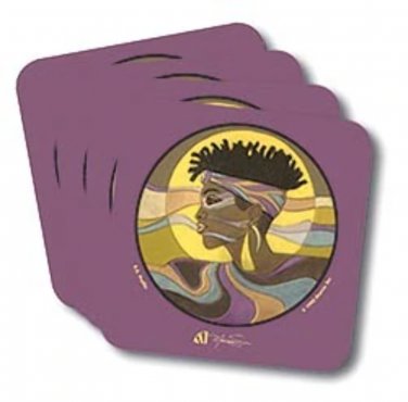 A.K. Profile Coasters (African American Coasters)