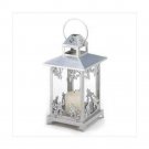 Silver Scrollwork Candle Lantern X662-39891