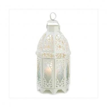 White Lattice Lantern X662-13364