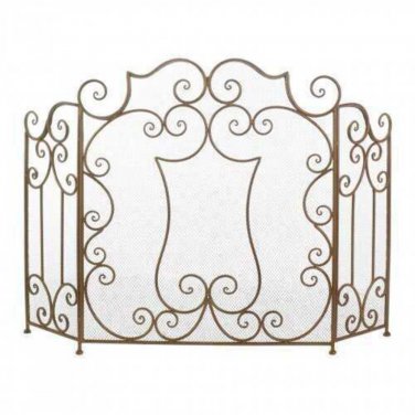 Modern Scroll Fireplace Screen X662-10019005