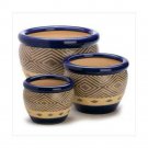 Cobalt Planters Trio X662-13368
