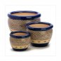 Cobalt Planters Trio X662-13368