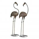 Wild Flamingo Garden Art Duo X662-10017004