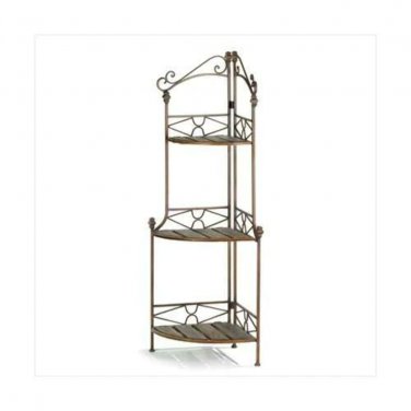 Rustic Corner Baker`s Rack X662-12517