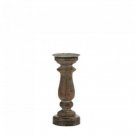 Short Antique-style Wooden Candleholder X662-10018672