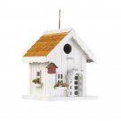 White Trellis Birdhouse X662-15112