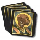 Bald Woman Coasters (African American Coasters)