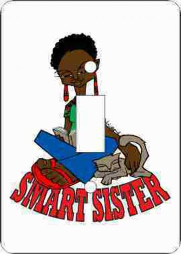 Smart Sister Switch Plate (African American Single Switch Plate)