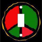Peace Sign Switch Plate (African American Single Switch Plate)