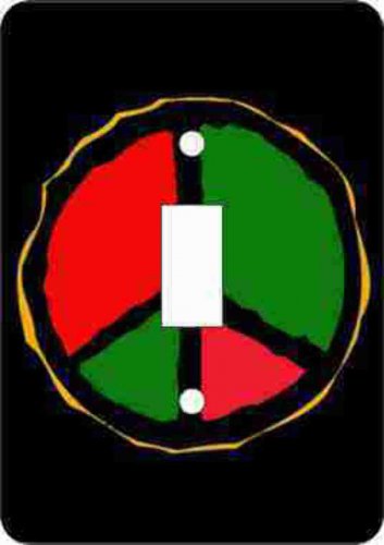 Peace Sign Switch Plate (African American Single Switch Plate)