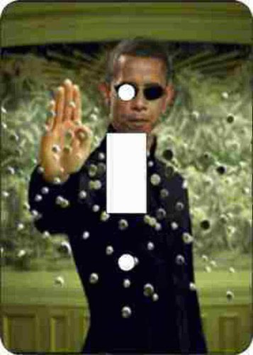Obama-Matrix Switch Plate (African American Single Switch Plate)