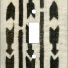 Mudcloth-White Switch Plate (African American Single Switch Plate)