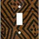Mudcloth-Brown Switch Plate (African American Single Switch Plate)