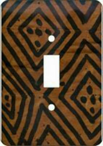 Mudcloth-Brown Switch Plate (African American Single Switch Plate)