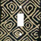 Mudcloth-Black Switch Plate (African American Single Switch Plate)